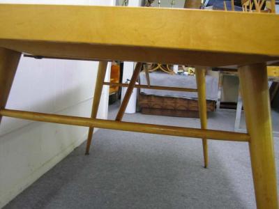 Paul McCobb Signed Paul McCobb Maple Extension Dining Table Two Leaves Mid Century Modern