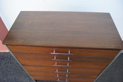Paul McCobb Six Drawer Walnut Dresser by Paul McCobb for Calvin Furniture