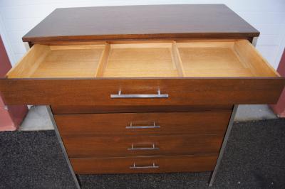 Paul McCobb Six Drawer Walnut Dresser by Paul McCobb for Calvin Furniture