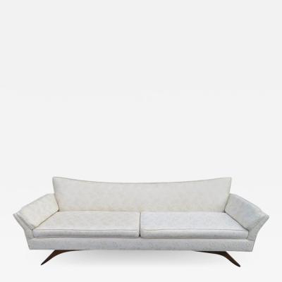 Paul McCobb Stunning Paul McCobb Style Bowtie Design Sofa Splayed Leg Midcentury