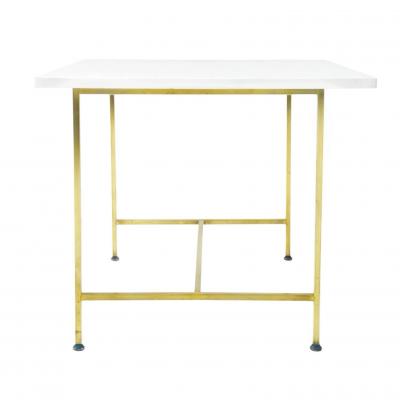 Paul McCobb Vitrolite and Brass Side End Table 1960