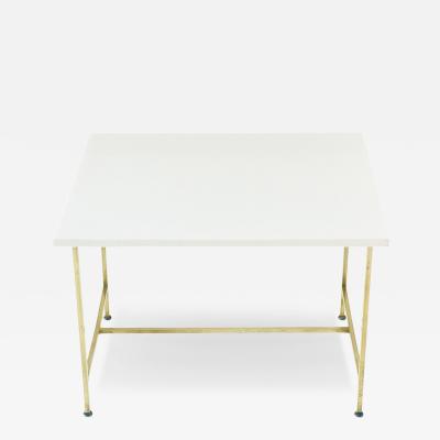 Paul McCobb Vitrolite and Brass Side End Table 1960