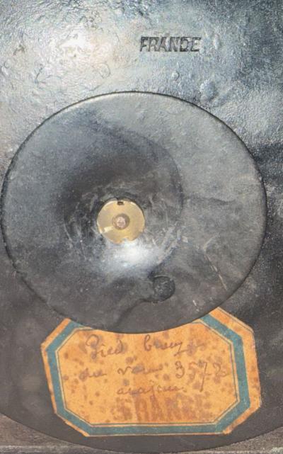 Paul Milet S vres Ceramic Vase with Patinated Metal Mounts by Paul Milet France 1920s