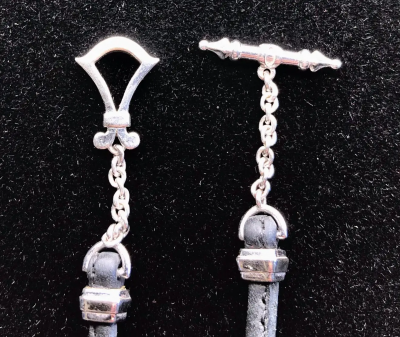 Paul Morelli Paul Morelli Garden Gate Sapphire on Leather Necklace in White Gold