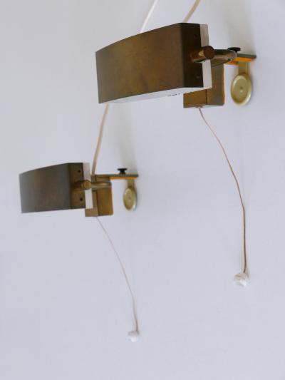 Paul Neuhaus Leuchten Set of Two Elegant Mid Century Bed Clamp Sconces by Paul Neuhaus Germany 1950s