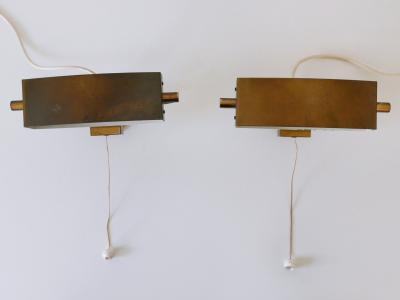 Paul Neuhaus Leuchten Set of Two Elegant Mid Century Bed Clamp Sconces by Paul Neuhaus Germany 1950s