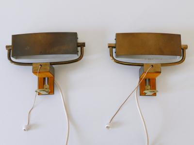 Paul Neuhaus Leuchten Set of Two Elegant Mid Century Bed Clamp Sconces by Paul Neuhaus Germany 1950s