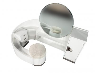 Paul Poiret Curved Art Deco Modern Vanity Set By Paul Poiret