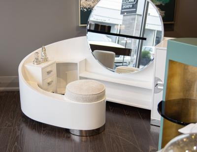 Paul Poiret Curved Art Deco Modern Vanity Set By Paul Poiret