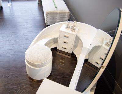 Paul Poiret Curved Art Deco Modern Vanity Set By Paul Poiret