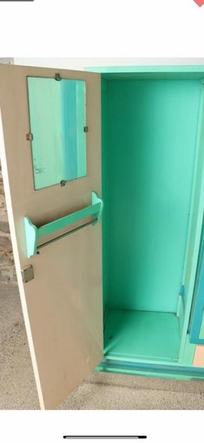 Paul Poiret EXTRAORDINARY RARE MODERNIST ART DECO WARDROBE ATTRIBUTED TO PAUL POIRET