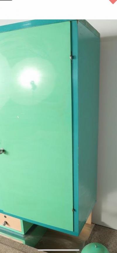 Paul Poiret EXTRAORDINARY RARE MODERNIST ART DECO WARDROBE ATTRIBUTED TO PAUL POIRET