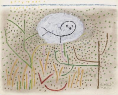 Paul Rand Untitled Owl in the Grass