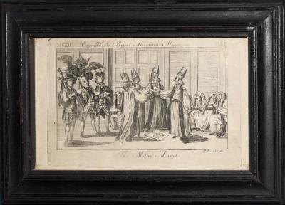 Paul Revere THE MITRED MINUET FROM THE ROYAL AMERICAN MAGAZINE VOL I NO 10