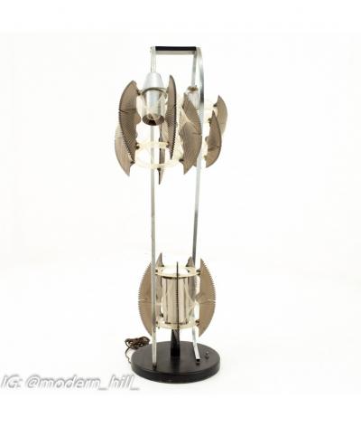 Paul Secon for Sompex Mid Century String and Chrome Lamp