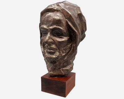 Paul Serst Head of a Berber man terracotta sculpture Paul Serst Belgium circa 1940