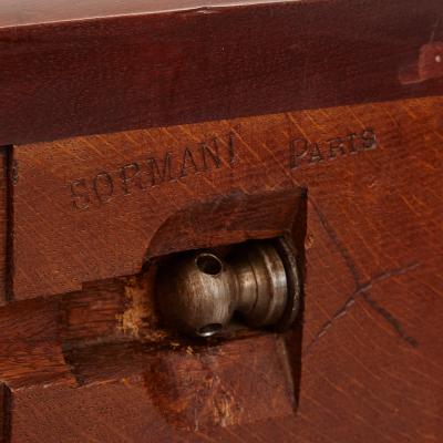 Paul Sormani Antique French gilt bronze and mahogany bed by Paul Sormani