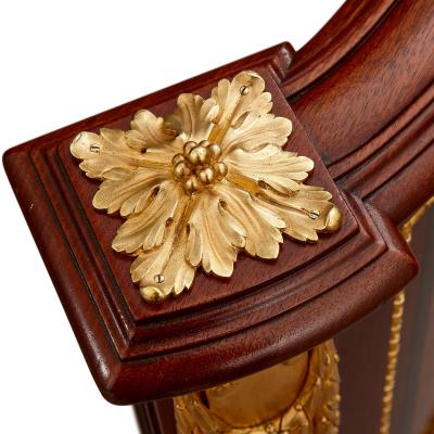 Paul Sormani Antique French gilt bronze and mahogany bed by Paul Sormani