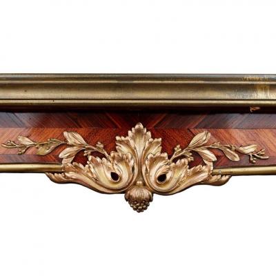 Paul Sormani Antique ormolu mounted tea table attributed to Paul Sormani