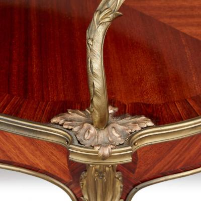 Paul Sormani Antique ormolu mounted tea table attributed to Paul Sormani