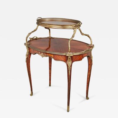 Paul Sormani Antique ormolu mounted tea table attributed to Paul Sormani