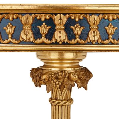 Paul Sormani Neoclassical style French antique ormolu and marble side table