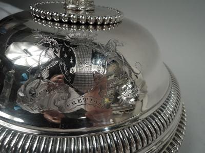 Paul Storr Pair of Paul Storr English Georgian Neoclassical Vegetable Dishes 1805