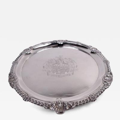 Paul Storr Paul Storr English Georgian Regency Classical Salver Tray 1810