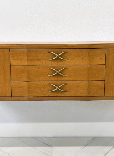 Paul T Frankl Mahogany and Brass Sideboard Paul Frankl Brown Saltman 1940s