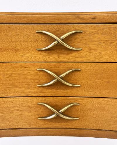 Paul T Frankl Mahogany and Brass Sideboard Paul Frankl Brown Saltman 1940s
