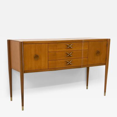 Paul T Frankl Mahogany and Brass Sideboard Paul Frankl Brown Saltman 1940s