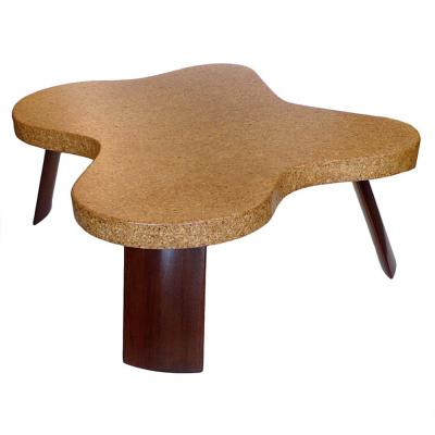 Paul T Frankl Original 5005 Amoeba Cork Top Coffee Table by Paul Frankl