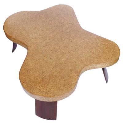 Paul T Frankl Original 5005 Amoeba Cork Top Coffee Table by Paul Frankl