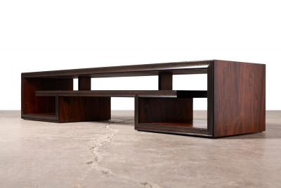 Paul T Frankl Paul Frankl Brazilian Rosewood Coffee Table Model 5003 for Johnson Furniture 50s