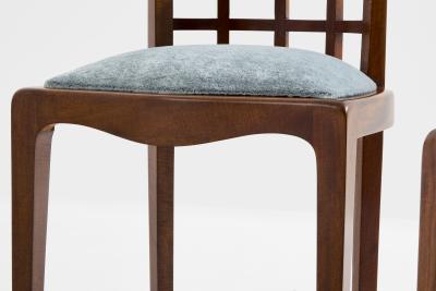 Paul T Frankl Paul T Frankl pair of side chairs curly walnut mohair velvet 1933