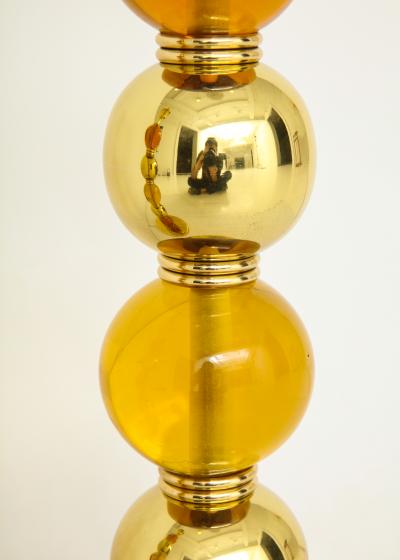 Paul Veronese Ulen Pair of Murano glass lamps in the style of Veronese