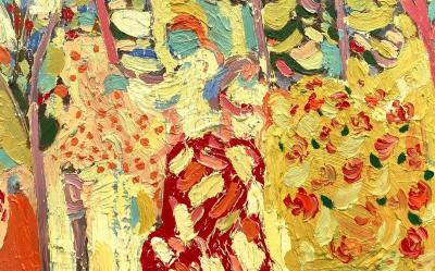 Paul Wadsworth Picking Roses