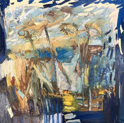 Paul Wadsworth Sea and Sunflowers