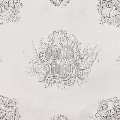 Paul de Lamerie 18th century silver salver by Paul de Lamerie