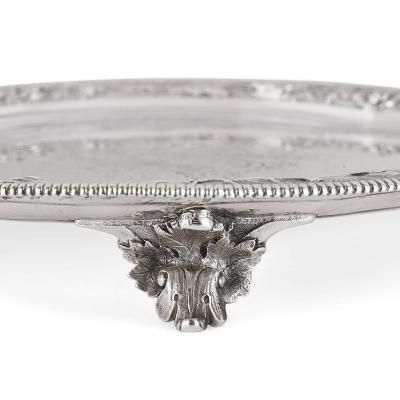 Paul de Lamerie 18th century silver salver by Paul de Lamerie