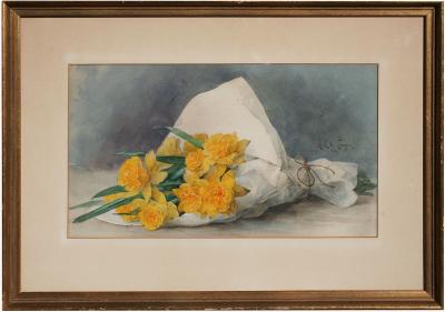 Paul de Longpr Still Life of Yellow Flowers