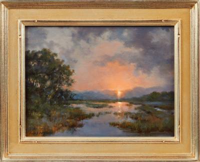 Paula Holtzclaw Days End Along the Wetlands