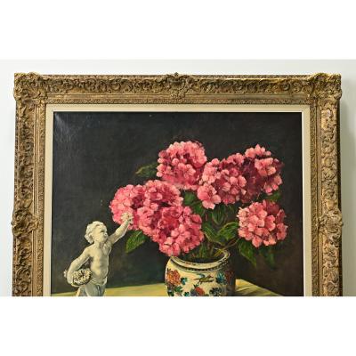 Paule Bisman Framed Painting by Belgium Artist Paule Bisman