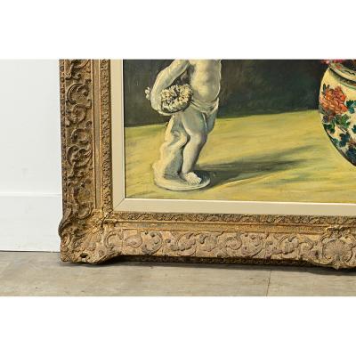 Paule Bisman Framed Painting by Belgium Artist Paule Bisman