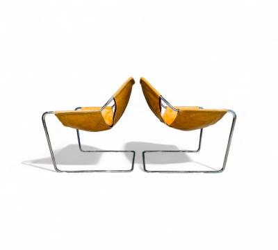 Paulo Mendes da Rocha Paulistano Armchairs in Stainless Steel Leather Paulo Mendes da Rocha 1957