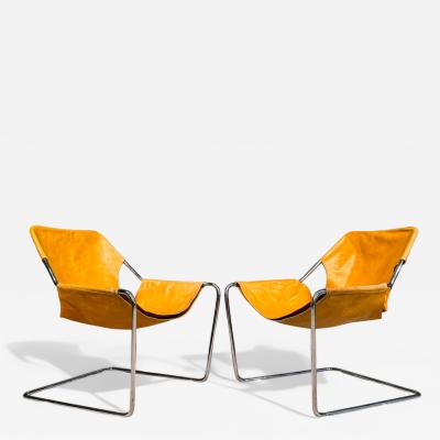 Paulo Mendes da Rocha Paulistano Armchairs in Stainless Steel Leather Paulo Mendes da Rocha 1957