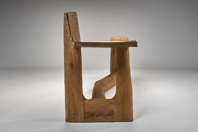 Pavel Novak Birch and Oak Carved Desk by Pavel Novak Czechoslovakia 1980s