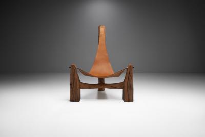 Pavel Novak Pair of Tripod Lounge Chairs by Pavel Novak Czechoslovakia 1980s