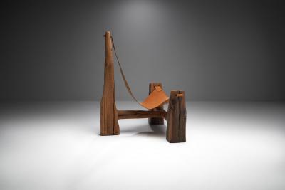 Pavel Novak Pair of Tripod Lounge Chairs by Pavel Novak Czechoslovakia 1980s