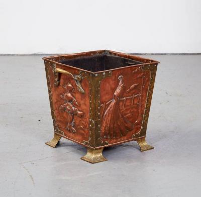 Peacock and Cyprus Kindling Bin